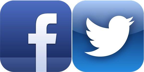 Facebook Twitter Logo - Free Facebook And Twitter Icon 187755 | Download Facebook And ...