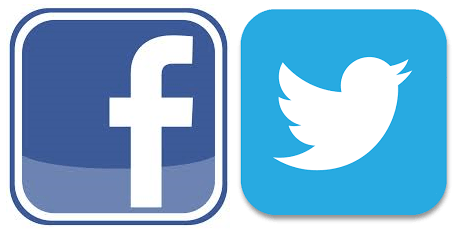 Facebook Twitter Logo - Facebook and twitter Logos