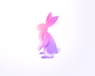 Rabbit Brand Logo - Logopond - Logo, Brand & Identity Inspiration (Rabbit - Wind Animal)