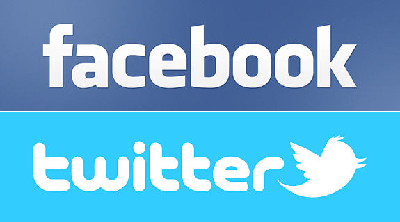 Facebook Twitter Logo - Facebook twitter picture black and white