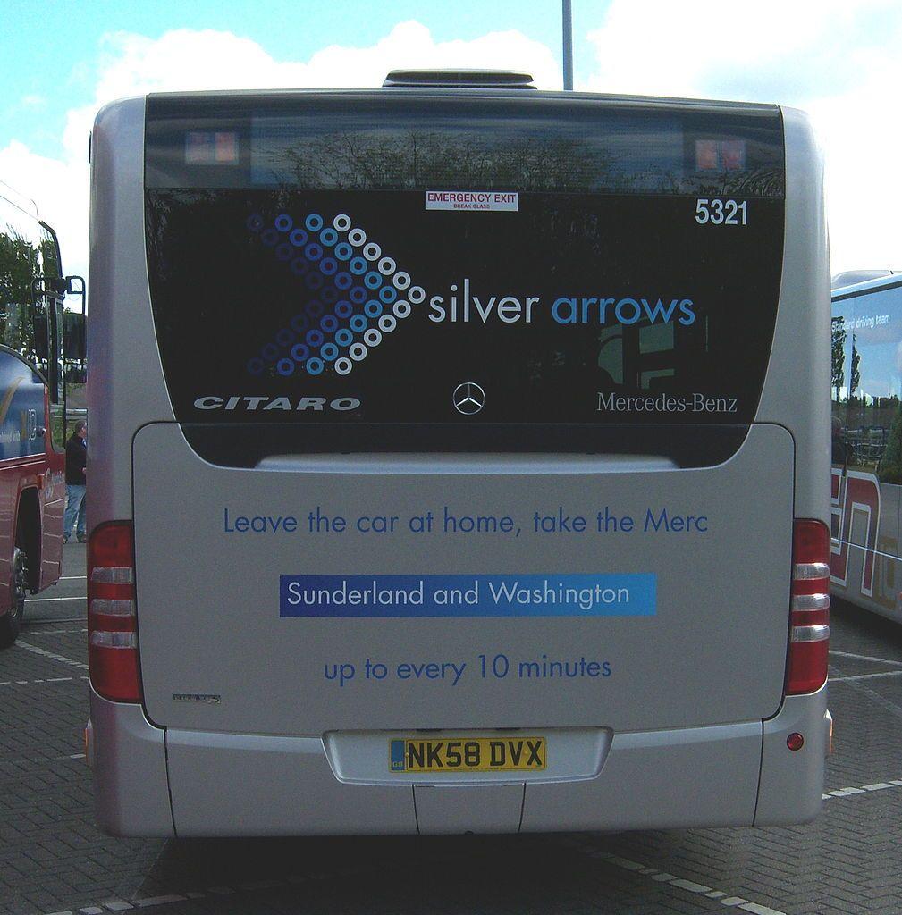 2 Silver Arrows Up Logo - File:Go North East bus 5321 Mercedes Benz O530 Citaro NK58 DVX ...