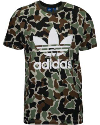 Adidas Leaf Camo Logo - Amazing Deal on Adidas Originals Camo S/S Trefoil T-Shirt - Mens - Multi
