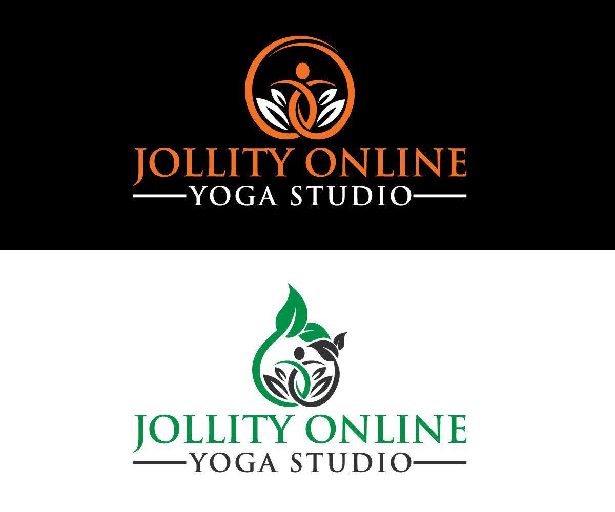 Bold V Logo - Modern, Bold, Fitness Logo Design for Jollity Online Yoga Studio