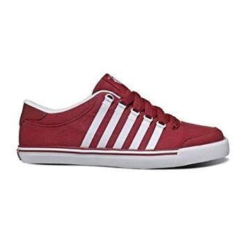 Red White K Logo - K-Swiss Men's Cali Canvas Trainers - Red/White, Size 9: Amazon.co.uk ...