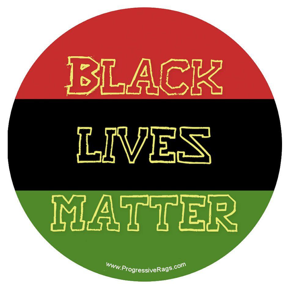 Red Black and Green Logo - Black Lives Matter Red, Black and Green Button