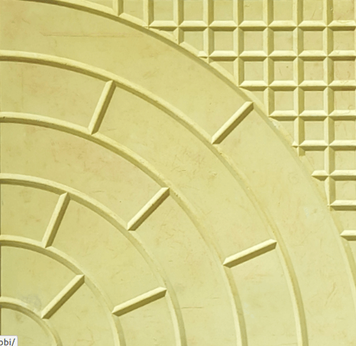 Grey and Yellow Circle Logo - Natural (Grey) And Yellow Circle Tiles With Dibbi | ID: 20228355962