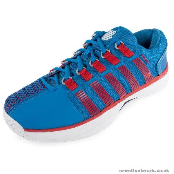 Red White K Logo - Visit Authentic Blue Red White K Swiss Mens Tennis Shoes Hypercourt