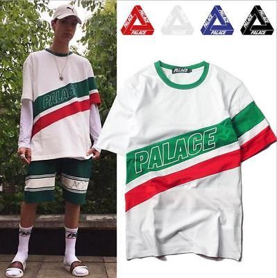 Multi Color Triangle Logo - Men's Palace Triangle Logo Hip Hop Skateboard Cotton Multi Color T