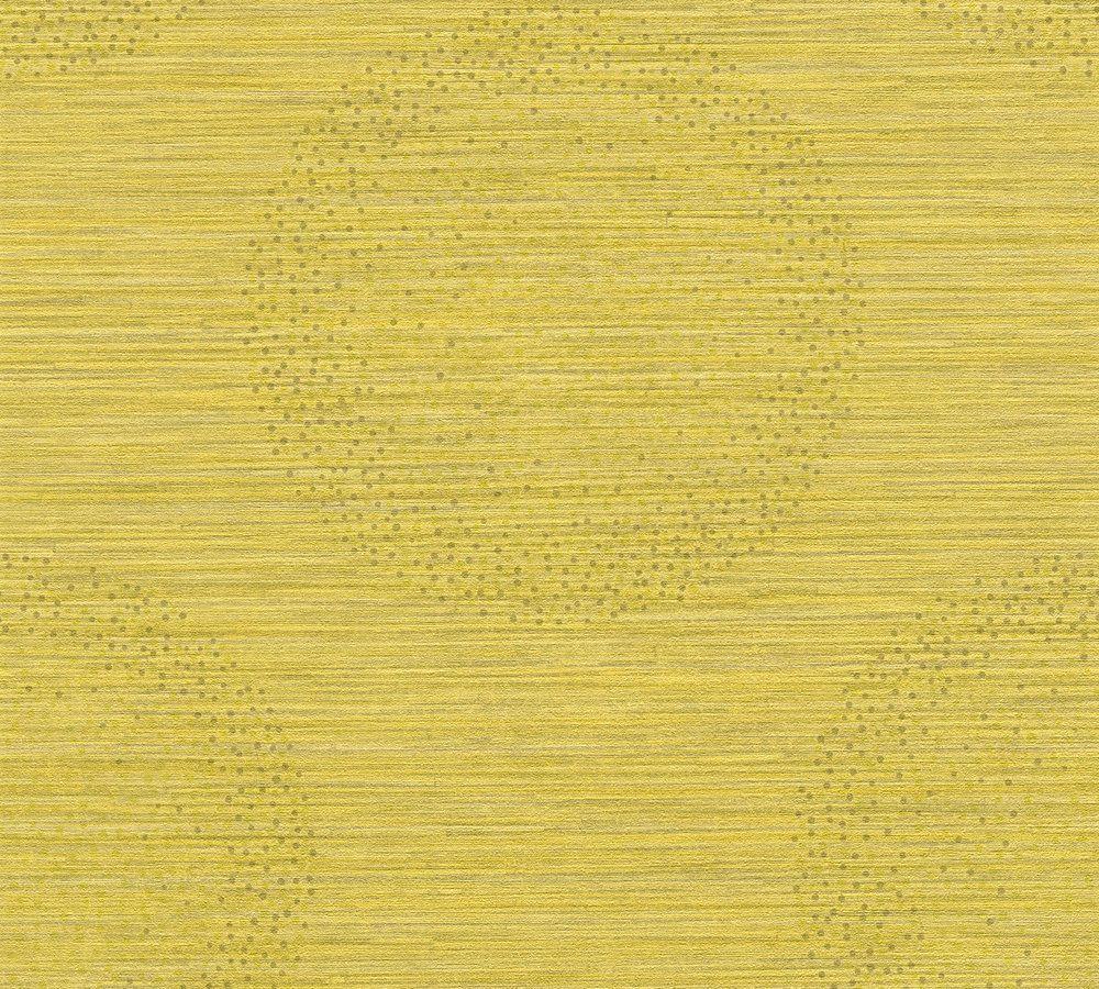 Grey and Yellow Circle Logo - Wallpaper circle mottled yellow grey livingwalls 36005-4
