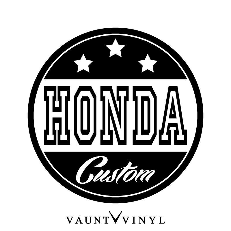 Custom Car Shop Logo - VAUNT VINYL sticker store: HONDA CUSTOM cutting sticker Honda Honda