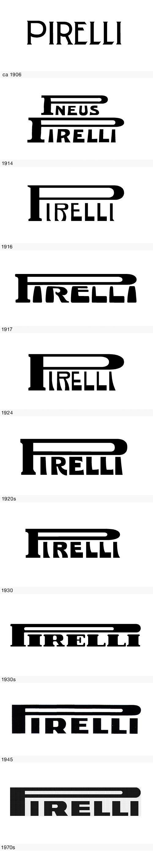 1930s Logo - Pirelli logo evolution | Logo Design Love