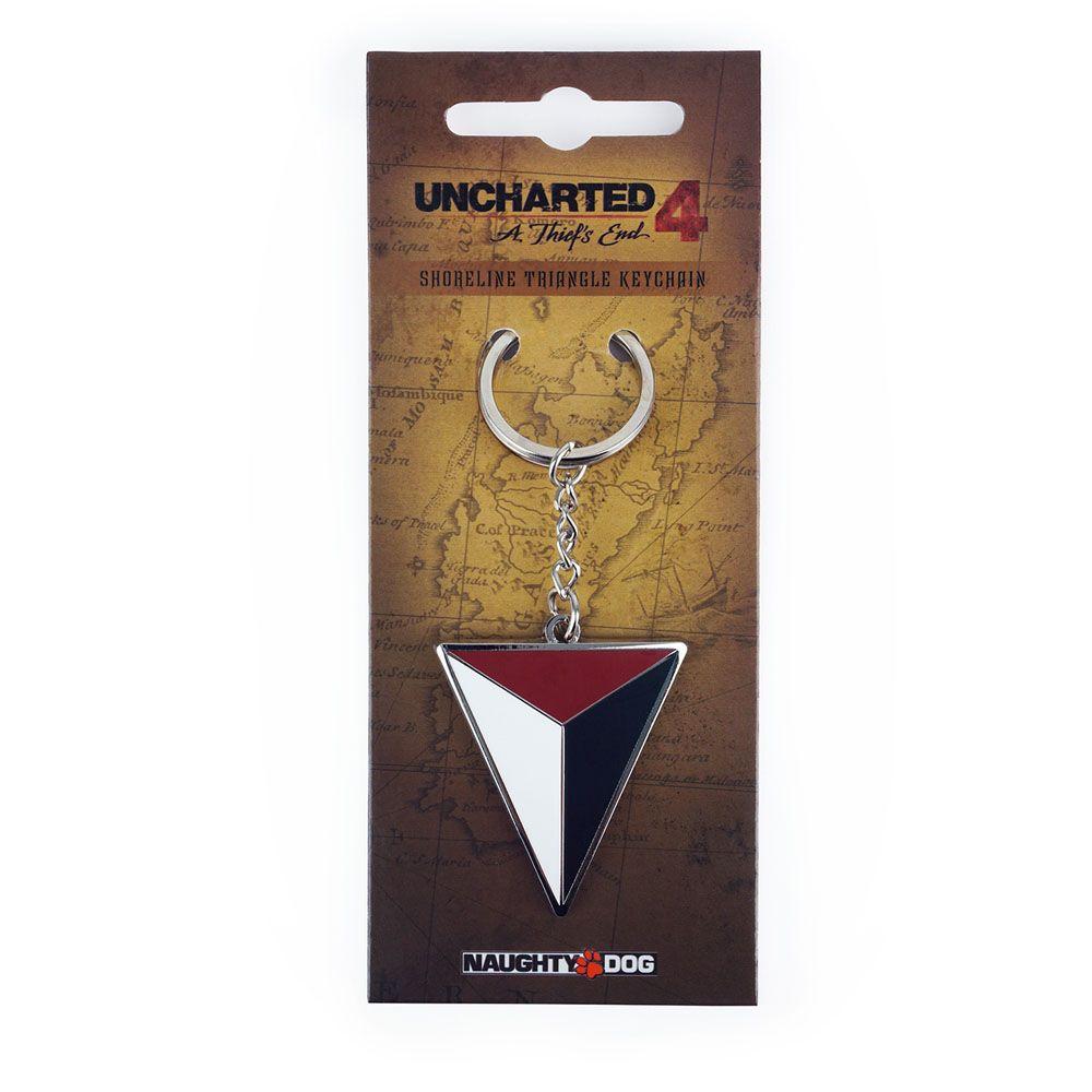 Multi Color Triangle Logo - UNCHARTED 4 A Thief's End Shoreline Triangle Logo Keychain, Multi