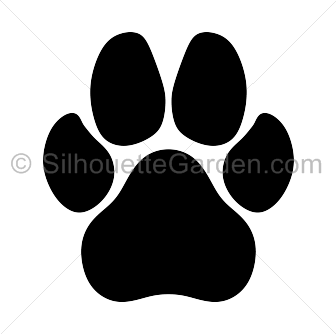 Dawg Paw Logo - Silhouette Clip Art at SilhouetteGarden