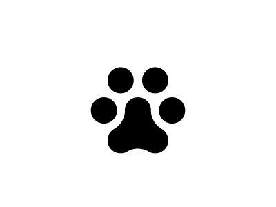 Dawg Paw Logo - Dog paw minimalistic logo