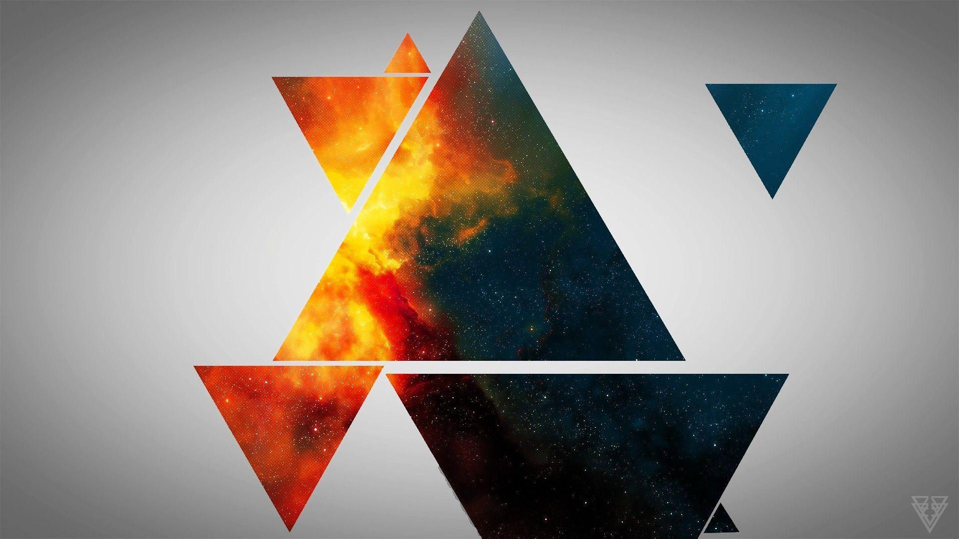Multi Color Triangle Logo - abstract minimalistic multicolor triangle - Wallpaper (#2746829 ...