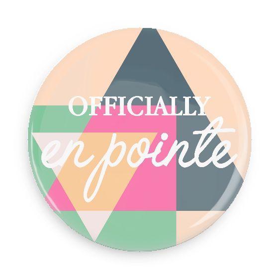 Multi Color Triangle Logo - B Plus Printworks Officially En Pointe Pocket Mirror (Multicolor ...