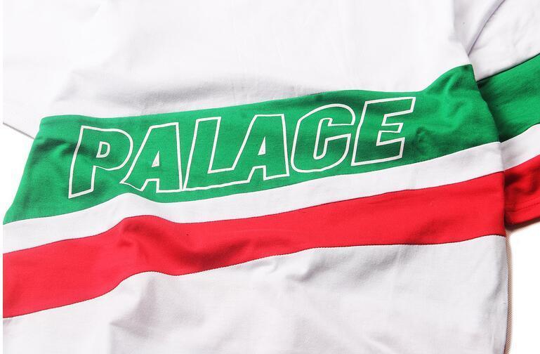 Multi Color Triangle Logo - Men's Palace Triangle Logo Hip-hop Skateboard Cotton Multi-Color T ...
