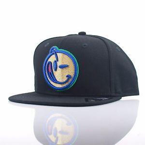 Blue Green and Gold Logo - Yums Smiley Face 'Metallic Face' Black/Gold/Blue/Green Snapback Cap ...