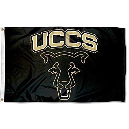 UCCS Mountain Lion Logo - Amazon.com : College Flags and Banners Co. Colorado Springs Mountain ...