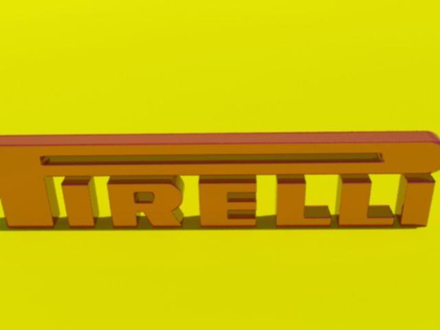 Pirelli Logo - Pirelli logo 3D Model