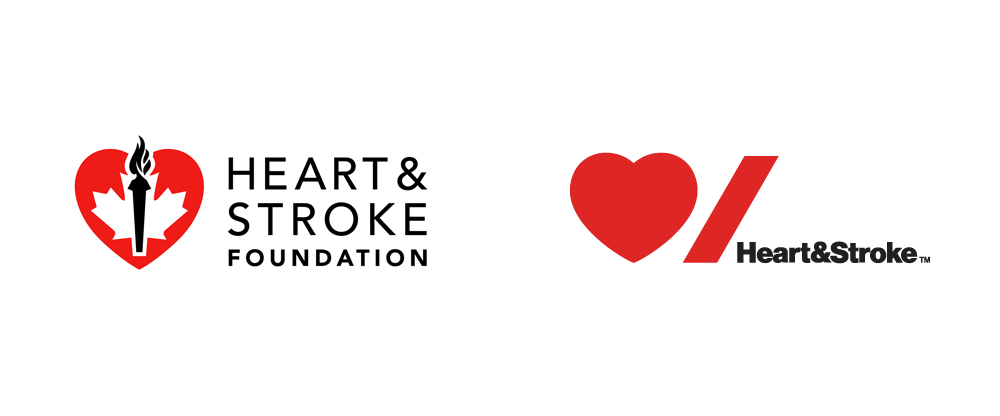 Heart Brand Logo - Brand New: New Logo and Identity for Heart & Stroke