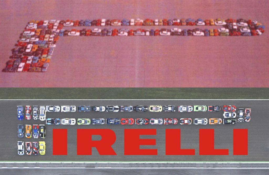Pirelli Logo - Pirelli recreates its logo using 41 GT3 racing cars | Torque