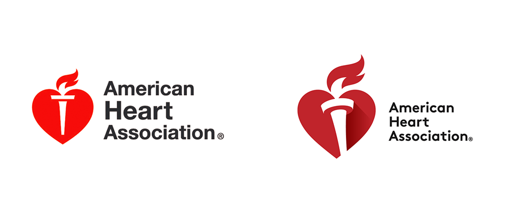 Torch Logo - Brand New: New Logo for American Heart Association