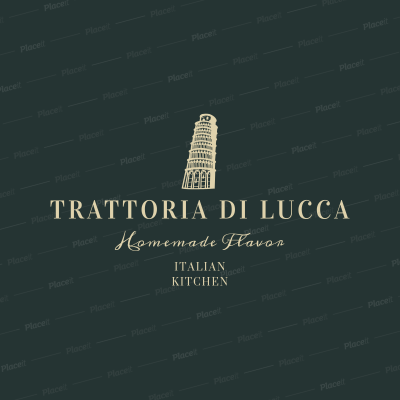 Fancy Restaurant Logo - Fancy Italian Restaurant Logo Design Template 1659a