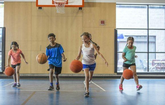 Red Basketball Player Logo - 4 Fun Conditioning Drills for Youth Basketball Players | ACTIVEkids