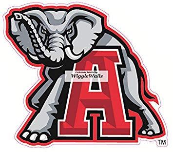 University of Alabama Elephant Logo - Inch Big Al University of Alabama Crimson Tide A Logo