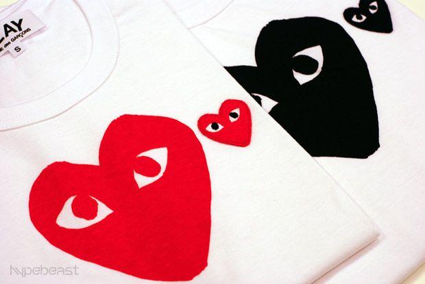 Heart Brand Logo - PLAY COMME Des GARCONS T Shirts