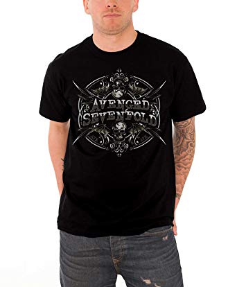 Reflections Band Logo - Avenged Sevenfold T Shirt Death bat Band Logo Reflections Official