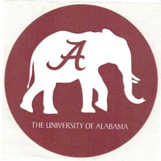 University of Alabama Elephant Logo - Free: University of Alabama Crimson Tide Elephant Sticker! Free