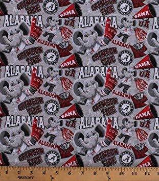 University of Alabama Elephant Logo - Cotton University of Alabama Crimson Tide Bama UA Big Al