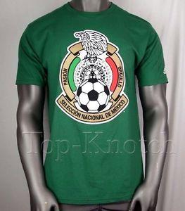 Green Soccer Logo - ADIDAS Seleccion National Mexico Logo T Shirt Green Gold Red Soccer ...