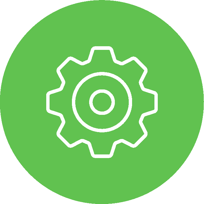 Green Icon Logo - Green Icon Cog's Power