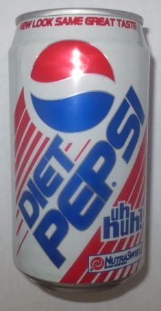 Diet Pepsi Can Logo - 1994 - 12 ounce Diet Pepsi Uh Huh can | Pepsi Cans | Pepsi, Canning ...