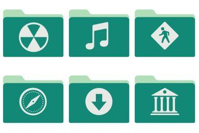 Green Icon Logo - Folder Icons