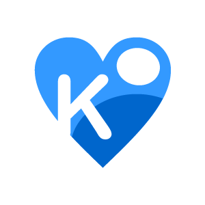 Blue and Green Heart Logo - Heart Clipart - Blue Alphabet K with Black Background | Download ...