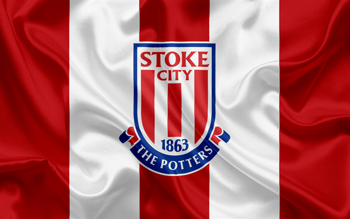 Stoke City Logo - Download wallpapers Stoke City FC, Premier League, football, Stoke ...