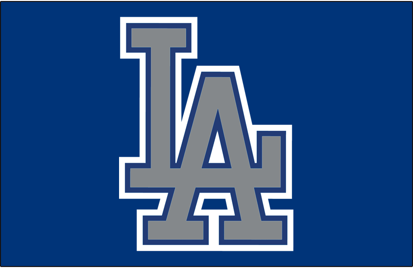 LA Dodgers Logo - Los Angeles Dodgers Cap Logo (1999) - (Alt) Interlocking silver LA ...