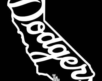 LA Dodgers Logo - La dodgers decal | Etsy