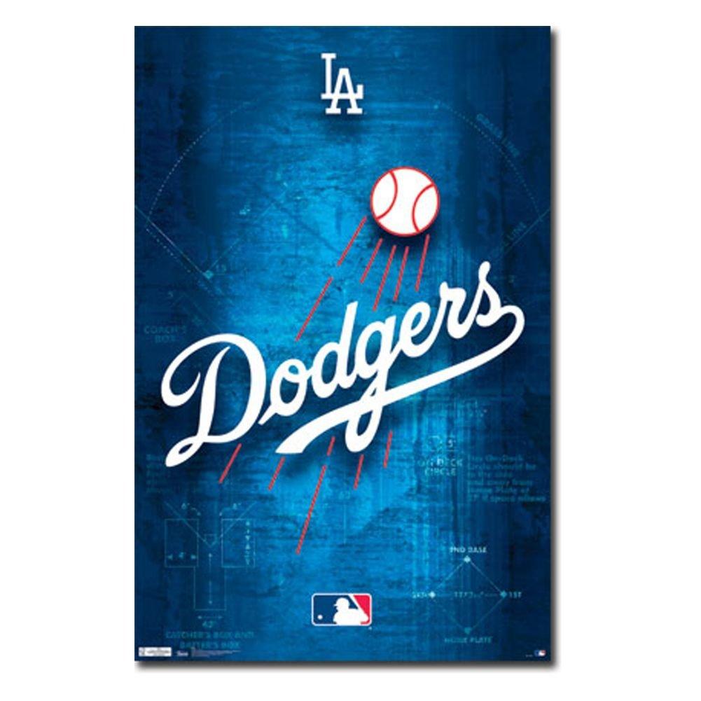 LA Dodgers Logo - Los Angeles Dodgers Logo 11 Wall Poster