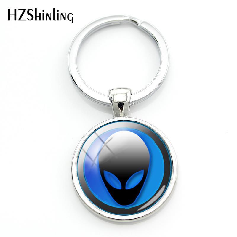 UFO Logo - 2018 Fashion UFO Logo Study Key Chain Women Silver Alien Logo By ...