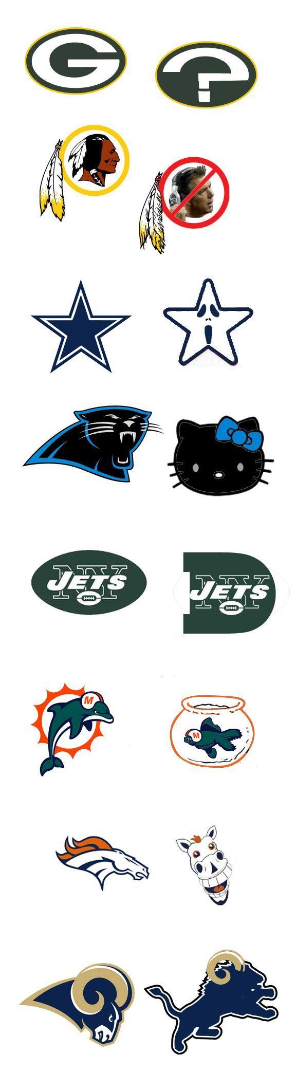 Funny NFL Logo - Snibbe: Page 2's suggested NFL logos (Part 2) | nfl | NFL, Nfl logo ...