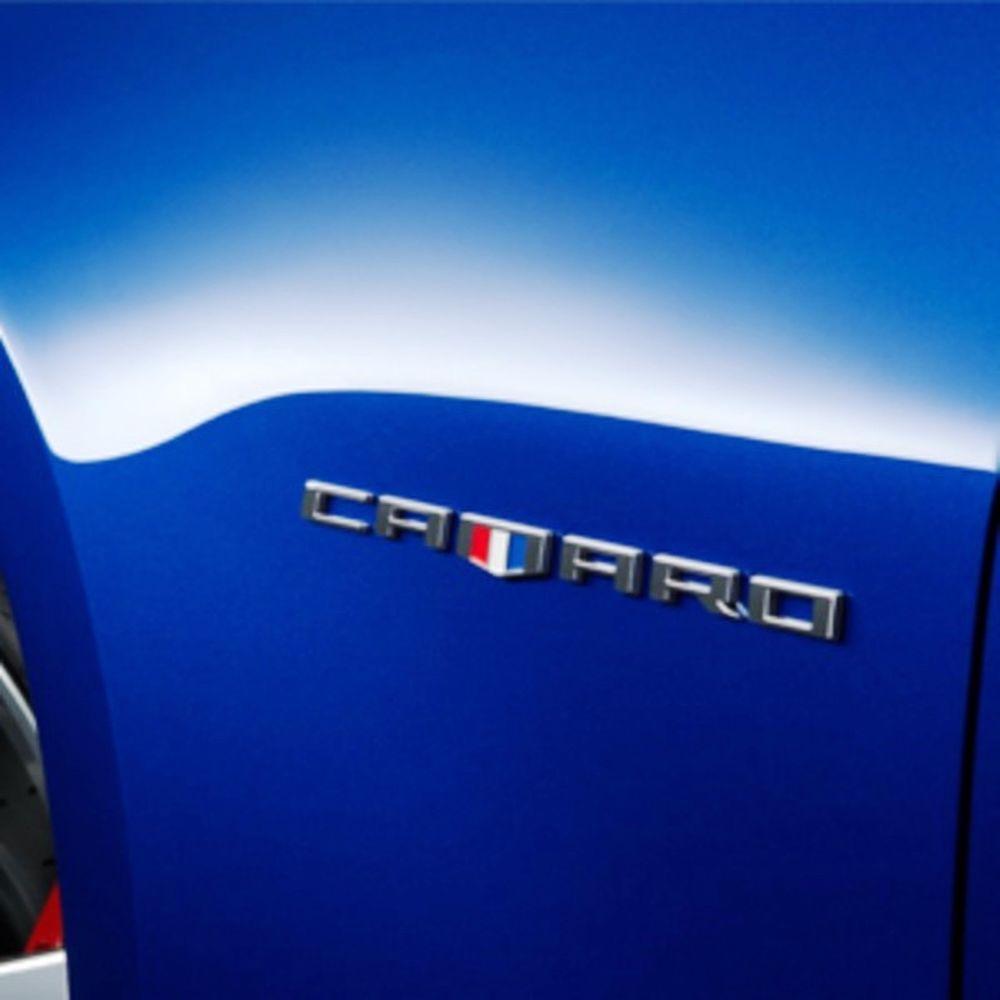 New Camaro Logo - New Camaro Fender Emblems 2016 2018 Camaro OEM GM Set Of 2