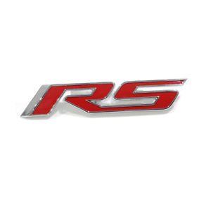 New Camaro Logo - OEM NEW Front Bumper Grille RS Emblem Nameplate Red Chrome 10 18