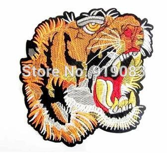 Tiger Clothing Logo - Tiger Head Motorcycle MC Logo Patch MC HOT ROD PUNK BIKER PATCHES ...