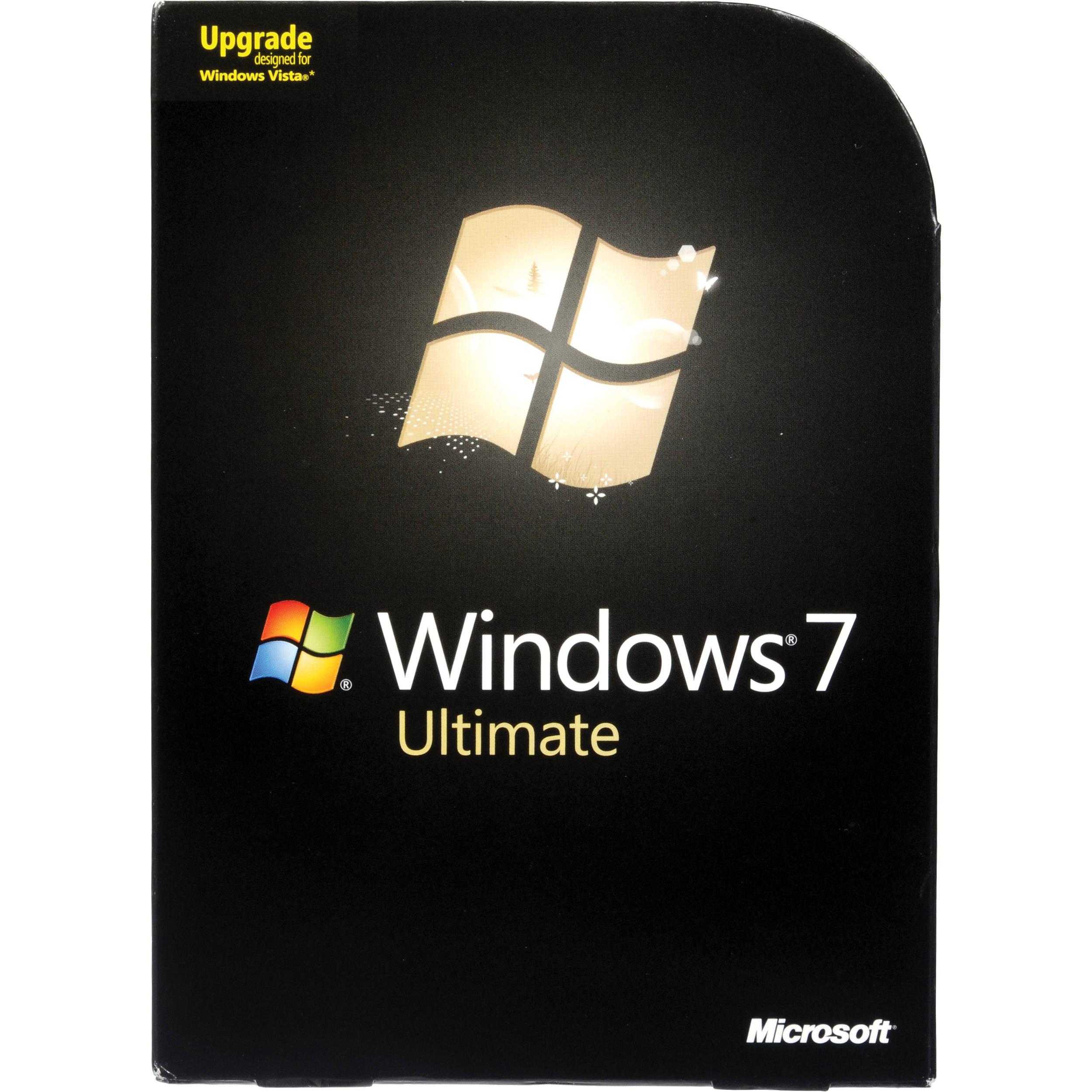 Windows 7 Ultimate Logo - Microsoft Windows 7 Ultimate (32- or 64-bit) GLC-00184 B&H Photo
