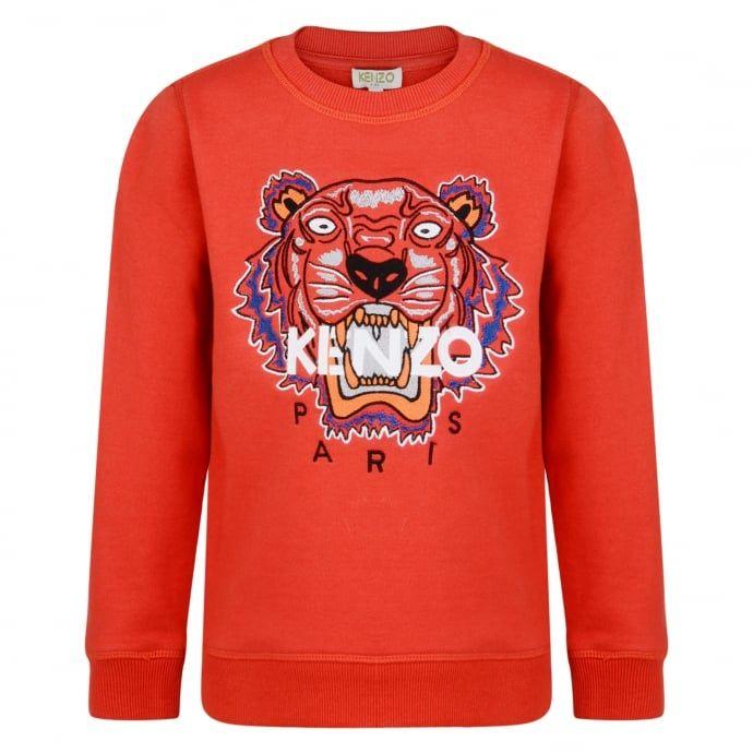 Tiger Clothing Logo - Kenzo Kids Tiger Logo Sweatshirt